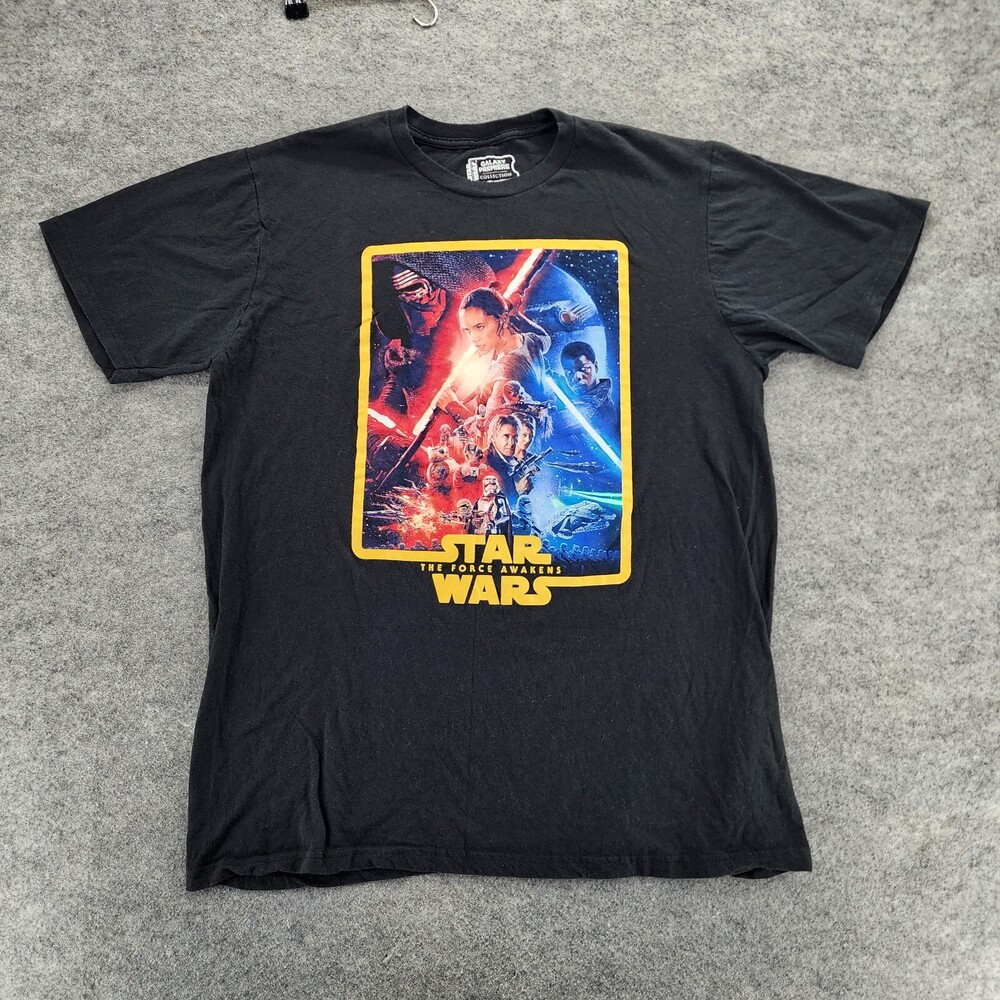 Star Wars The Force Awakens Shirt Mens Extra Large Short Sleeve Black